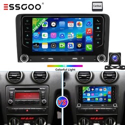 2+32G Kamera Carplay BT Android 14 Autoradio GPS Navi WiFi SWC FM für AUDI A3 S3