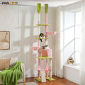 PAWZ Road Kratzbaum Deckenhoch Katzenbaum Kletterbaum Katzenkratzbaum 216-285 cm