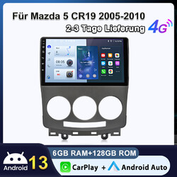 Android 13 Carplay Autoradio Für Mazda 5 CR19 2005-2010 GPS NAVI SWC DAB+ 6+128G