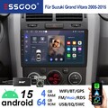 DAB+ 4+64G CarPlay Android 15 Autoradio Für Suzuki Grand Vitara 05-15 GPS Kamera