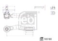FEBI BILSTEIN Spurstangenkopf 183180 für LEXUS TOYOTA