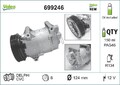 Valeo 699246 Kompressor, Klimaanlage passend für NISSAN RENAULT Klimaanlage