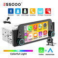 1 DIN 5zoll Autoradio Wireless CarPlay/Android Auto Kam MIK Bluetooth USB Type-C