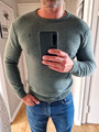 Herren Pullover 100% Merino Wolle grün Gr. M Slim  Polo Ralph Lauren