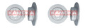 2x KAMOKA BREMSSCHEIBEN 280mm VOLL HINTEN passend für BMW 1 | 1032606