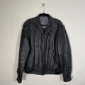 Rodeo Lederjacke International Damen Gr. 40 Medium Schwarz Mantel Original Vintage