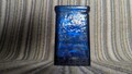 Vase, Recyclingglas. Vintage (Kobalt, Blau) Handarbeit.