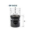 1x Ölfilter FILTRON OP 543/2 passend für FORD