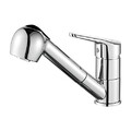 Ibergrif Roma - Küchen-Spültischarmaturen mit herausziehbarem Brausekopf, chrom, silber