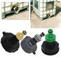Schwarz IBC Adapter Auslaufhahn Regenwassertank Adapter Wasser Tank Anschluss