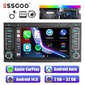 Android 14 Auto 2+32G Carplay Autoradio GPS NAV RDS für VW Touareg T5 Multivan V