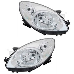 Scheinwerfer Set rechts & links Chrom H4 für Renault Twingo II CN0_