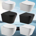 Design Hänge WC Spülrandlos Toilette abnehmbarer WC Sitz mit Softclose Sitz