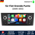 Android 13 Autoradio GPS Nav Wifi SWC BT Für Fiat Grande Punto/Linea DAB+ 2+32G