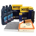 HENGST Filterset 4-tlg + 6L ORIGINAL 5W30 für BMW X3 G01 X4 G02 18d 20d 25d B47