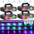 4stk Laser Projektor RGB Beam Bühnenlicht DMX Strobe Lichteffekt Party DJ Disco