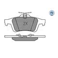 Meyle 025 241 3717/PD Bremsbelagsatz Scheibenbremse Hinten für Mazda Ford