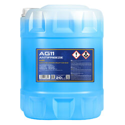 MANNOL Antifreeze AG11 Kühlerfrostschutz 20 Liter Fertiggemisch Frostschutz blau