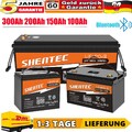 300Ah 200Ah 100Ah 24V/12V LiFePO4 Akku Lithium Batterie BMS für Wohnmobil Boot