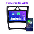 Android 12 Autoradio Für Mercedes-Benz C Klasse W203 W208 W209 GPS Navi CarPlay
