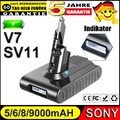 8000mAh Akku für Dyson V7 Akku SV11 Motorhead Absolute V7 Animal Clean SONY CELL