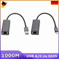 USB C auf LAN Adapter Netzwerk Ethernet Konverter USB 3.0 Gigabit LAN RJ45 LED