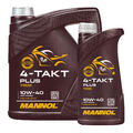 5 (4+1) Liter MANNOL 10W-40 4-Takt Plus Motorradöl JASO MA2