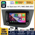 DAB+ Android 14 Autoradio Carplay DSP GPS BT 5.0 Kam für Seat Leon 1P1 2005-2012