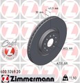 2x ZIMMERMANN Bremsscheibe 600.3269.20 für AUDI SKODA VW