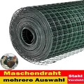 Drahtgitter Maschendraht 4-Eck Volierendraht verzinkter Stahl PVC Netto 10/25 M