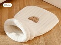 Katzen Kuschelsack Teddy weiß Soft-Plüsch Chihuahua Welpe Schlafsack Höhle Decke