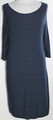 Peter Hahn Kleid Damen Dress Damenkleid Gr.44 blau Viskose E56