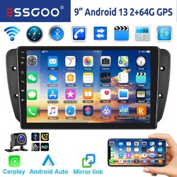 Für Seat Ibiza IV 6J 2009-13 64G Android13 Autoradio Carplay GPS WIFI RDS BT Kam