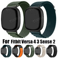 DE Nylon Armband Für Fitbit Versa 3 4/ Fitbit Sense 1 2 Loop Band Uhrenarmband