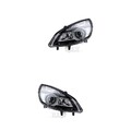 Halogen Scheinwerfer Set links & rechts H1 schwarz für Renault Scénic II