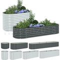 Metall Garten Hochbeet Oval Verzinkter Stahl Frühbeet Blumenkasten Pflanzkasten