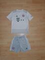 Fußball Trikot Set, FC Bayern Kinder, Gr. 152, weiß, grau