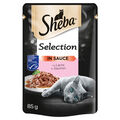 Sheba Selection mit Lachs in Sauce 85 g - 2 Stück, NEU