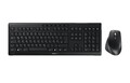 CHERRY Stream Desktop Comfort Maus + Tastatur, Set, Kabellos, Schwarz