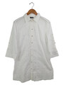 Gerry Weber Bluse Gr. 40 Weiß 3/4 Arm Damen Baumwolle Klassisch Uni