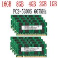 16GB 8GB 4GB 2GB 1GB PC2-5300S DDR2 667MHz CL5 Laptop Arbeitsspeicher Für Elpida