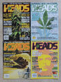 Lot of 4 Heads Magazine Issues Volume 4 No. 4, 6, 7 &8 similar to High Times