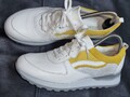 Top Waldläufer Damenschuhe Sneakers Weiß /Gelb Gr.42 UK 8 Weite H 