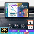 13.1" 4+64G Android14 CarPlay Autoradio GPS DAB Für Renault Master Opel Movano B