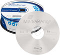 50 MediaRange BD-R 25Gb 6x Blu-ray Rohlinge Spindel