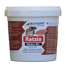 Schopf Ratzia Köder BC 50 ppm - 3 kg Rattenköder Rattengift Mäusegift Mäuseköder
