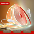 1-25Meter COB LED Streifen Stripe 230V Band Lichtschlauch Leiste Kette WW/NW/WH