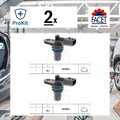 2x ORIGINAL® Facet Impulsgeber, Kurbelwelle für Opel Movano B Kasten Vivaro B