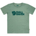 Fjällräven Kids Logo Kinder-T-Shirt kurzarm Freizeitshirt Baumwolle Hellgrün