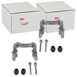 2x NTY BREMSSATTEL HALTER TRÄGER HINTEN passend für RENAULT CLIO FLUENCE GRAND M